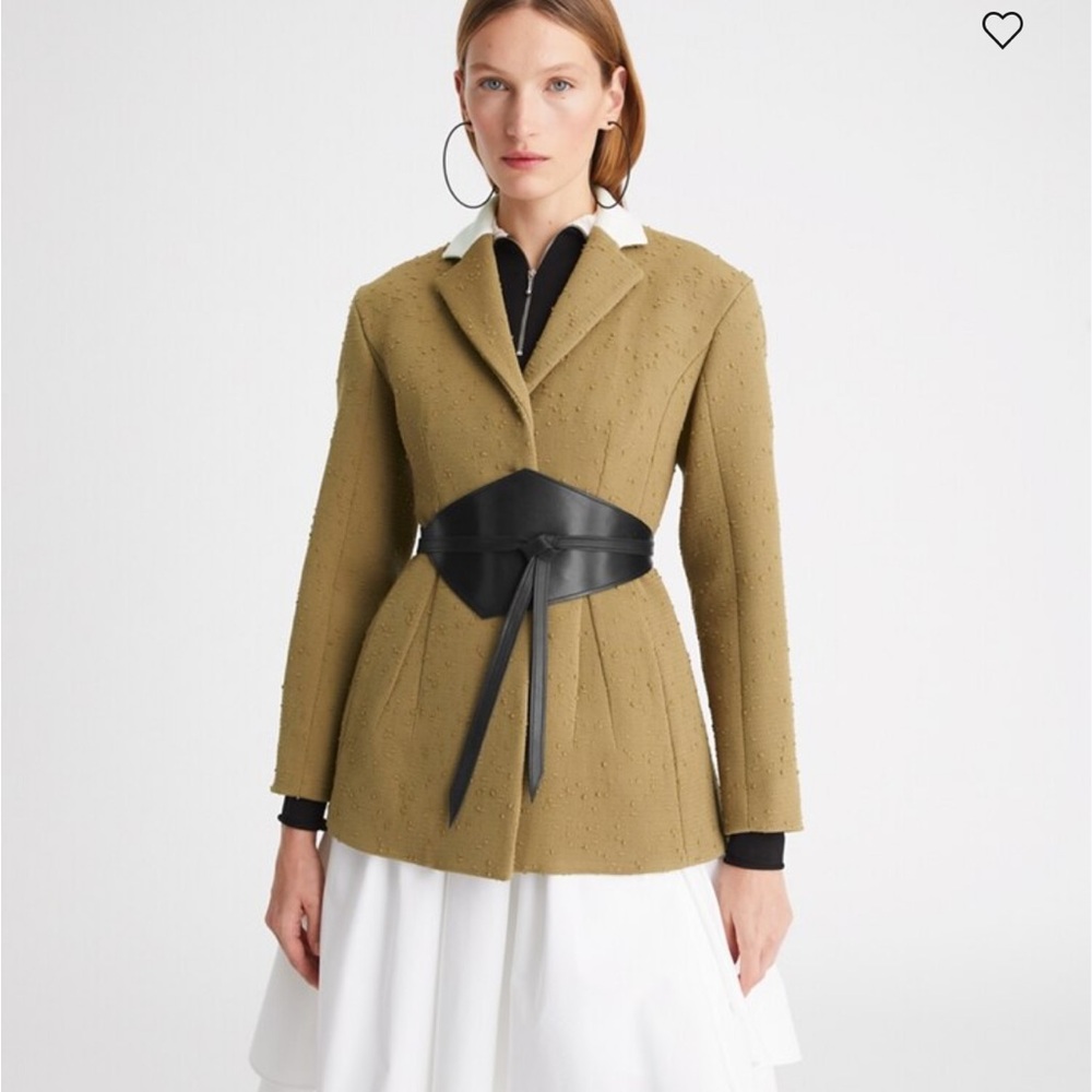 Women's TORY BURCH TAILORED WOOL BLAZER ASH GREEN
